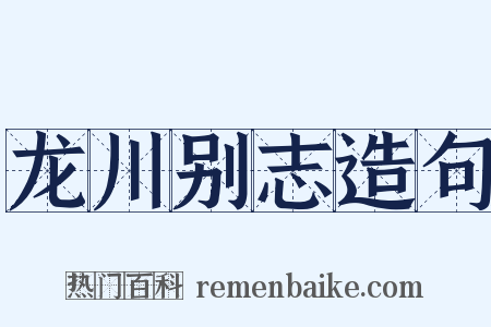 龙川别志造句是什么意思的图片